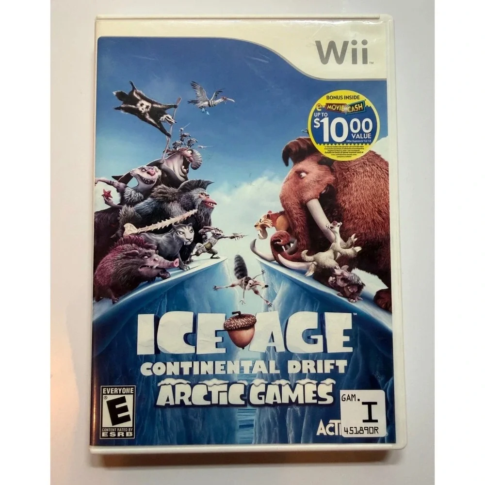 Ice Age Continental Drift Arctic Games Nintendo Wii Activision‎ 2012 CIB E Rated